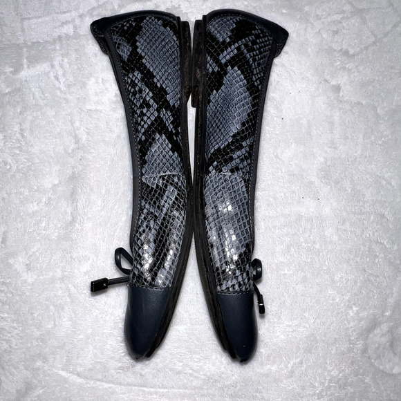 Vionic Women's Ballet Flats Minna Boa Gray Leather Slip On Round Toe Shoe - Picture 12 of 12